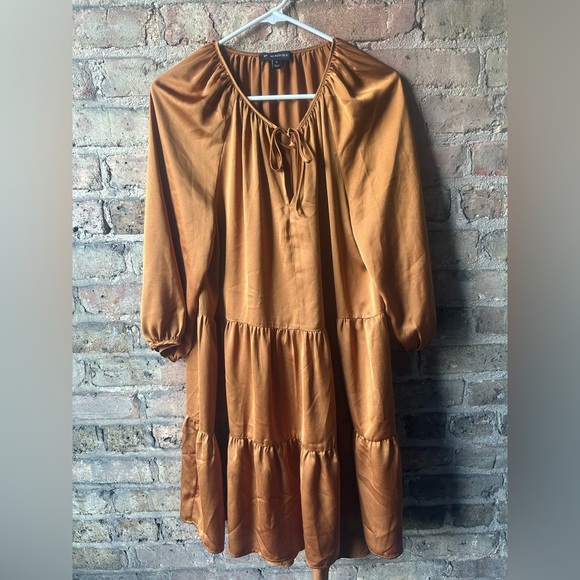 Banana Republic Copper Satin Blouse - Picture 1 of 5